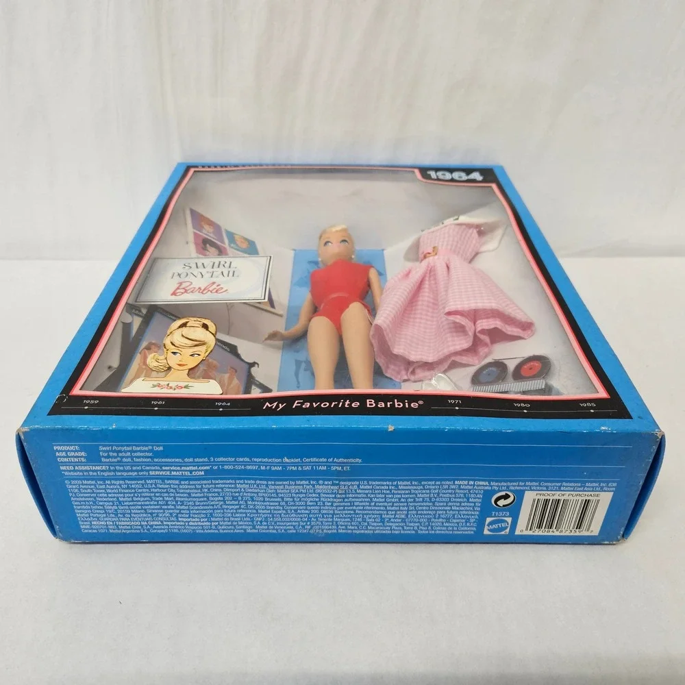 Barbie Collector 1964 Swirl Ponytail My Favorite Barbie Doll T1373 NIB